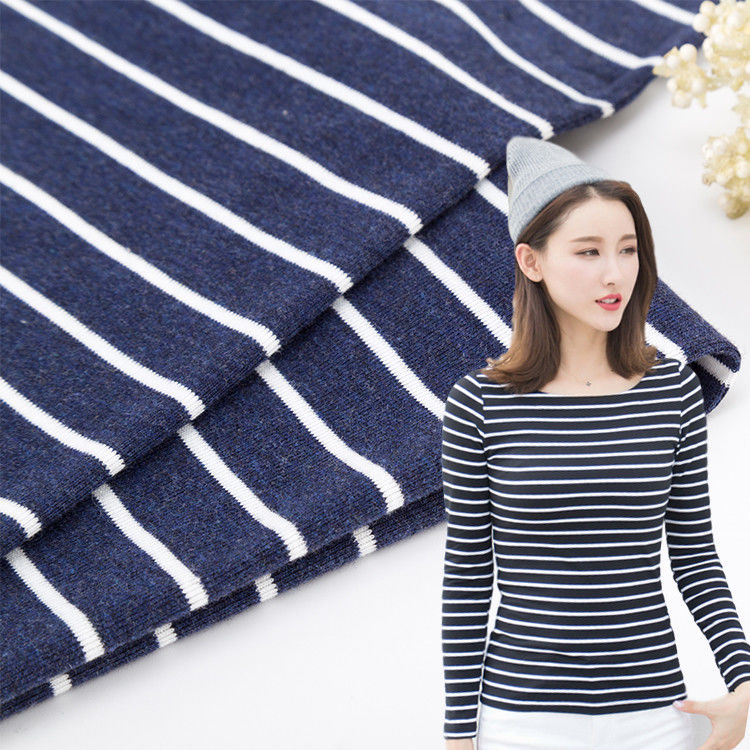 가죽 염색 목화 융합 직물 색상 스트레치 리브드 재료 1*1