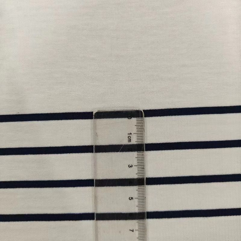 편안하고 품질이 좋고 피부에 친화적이며 관리하기 쉬운 줄무늬 넥타이 티셔츠
