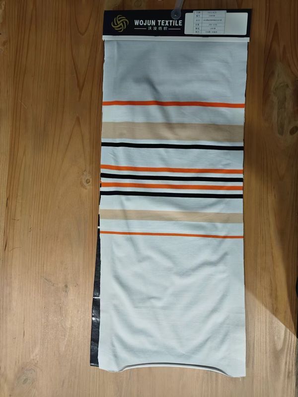 숨 쉬고 편안하고 피부 친화적 인 티셔츠 띠로 된 직물