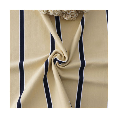 좋은 가격 착용 저항 스트라이프 된 넥타이 직물 숨 쉬는 가닥 염색 95% 면 5% 스판덱스 온라인으로