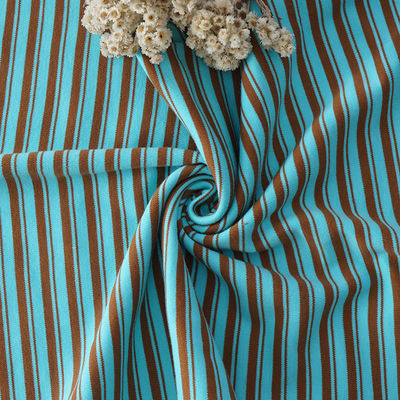 좋은 가격 땀을 흡수하는 100개의 면화 스트라이프 천, 중량 스트라이프 리브링 천 온라인으로