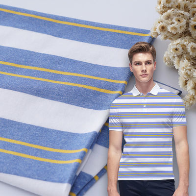 좋은 가격 유연 한 줄무늬 물질 천 편안 한 빗자루 리크라 질감 170gsm 온라인으로