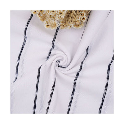 좋은 가격 빗질 멸균 줄무늬 소재 원단 여름 97 면 3 스판덱스 천 온라인으로