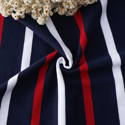 좋은 가격 S-200422 넥타이 줄무늬 직물 175cm 185gm 폴로 셔츠 줄무늬 직물 질감 온라인으로