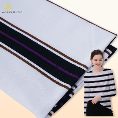 좋은 가격 100% 면으로 된 스트라이프 직물 회색과 검은색 부드러운 가닥 염색 재료 온라인으로