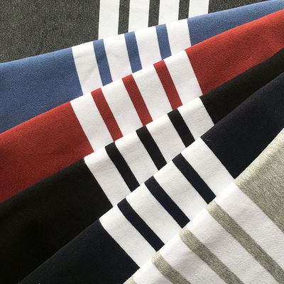 좋은 가격 일반 넥타이 스트라이프 목화 직물 가죽 색칠 350gm 프랑스 테리 온라인으로