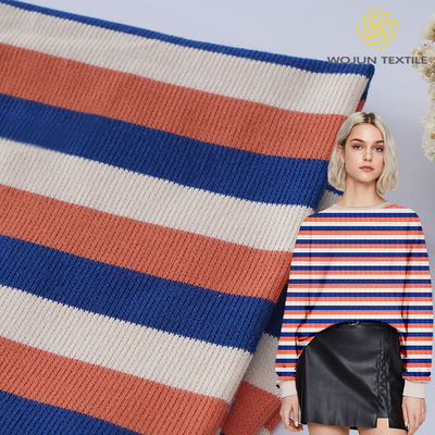 좋은 가격 라이크라 면 피케 니트 직물 163cm 실 염색 스트레치 부드러운 질감 온라인으로