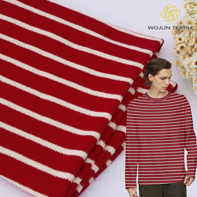 좋은 가격 스트라이프 된 면화 피크 천 320gsm 21S 프랑스 테리용 빗 공학 온라인으로