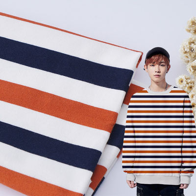 좋은 가격 콤팩트 직물 목재 프랑스 테리 직물 스트라이프형 의류 온라인으로