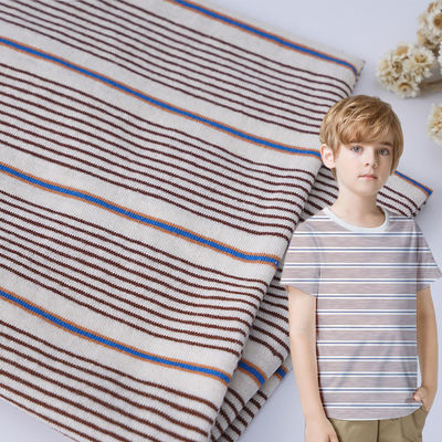 좋은 가격 튼튼한 면과 린 땀 흡수 줄무늬 물질 티셔츠 온라인으로