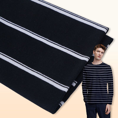 좋은 가격 내구성 가죽 순수 면화 및 스포츠 의류를 위한 흡수성 있는 스트라이프 물질 온라인으로