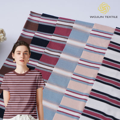 좋은 가격 습도를 흡수하는 호흡력 있는 부드러운 줄무늬 넥타이 티셔츠 온라인으로