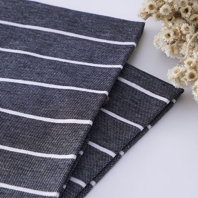 좋은 가격 편안하고 고품질 내구성 중등 탄력성 스트라이프 된 직물 폴로 셔츠 온라인으로