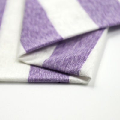 좋은 가격 가볍고 부드럽고 편안한 질감 좋은 티셔츠를 위한 줄무늬 물질 온라인으로