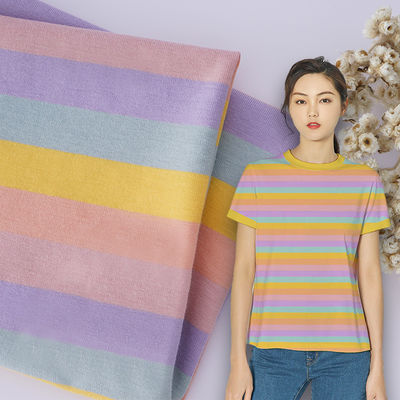 좋은 가격 좋은 질감, 호흡력, 건강, 안전성, 티셔츠에 특유의 줄무늬 직물 온라인으로