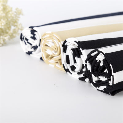 좋은 가격 건강하고 부드러운 높은 색상 튼튼성 및 티셔츠를위한 자연 줄무늬 짜인 직물 온라인으로