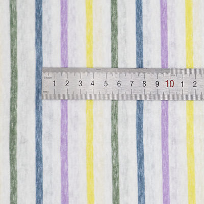 좋은 가격 편안하고 내구성 있고 피부에 친화적 인 티셔츠를위한 호흡 가능한 줄무늬 넥타이 천 온라인으로