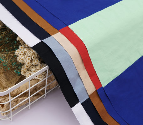 좋은 가격 피부 친화적 인 자연적 인 환경 친화적 인 티 셔츠에 대한 두 배 줄무늬 짜인 직물 온라인으로