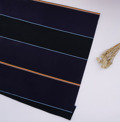 폴로 셔츠용 바삭하고 내마모성이 뛰어나며 땀 흡수 및 통기성이 좋은 스트라이프 니트 원단