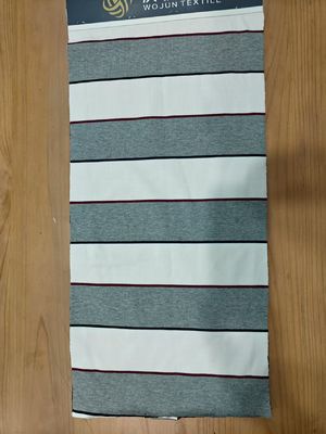 좋은 가격 Comfortable And Skin-Friendly High Wear-Resistant Color Fastness Striped Knit Fabric For T-Shirt 온라인으로