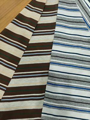 좋은 가격 Comfortable And Skin-Friendly Low Shrinkage Striped Knit Fabric For T-Shirt 온라인으로