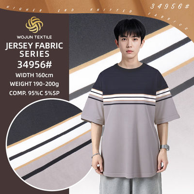 좋은 가격 Healthy，Comfortable And Skin-Friendly Smooth Healthy Striped Knit Fabric For T-Shirt 온라인으로