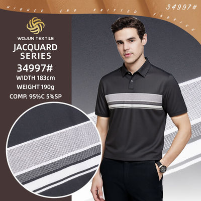 좋은 가격 Comfortable, Breathable Good Texture And Breathable Striped Knit Fabric For Polo Shirt 온라인으로