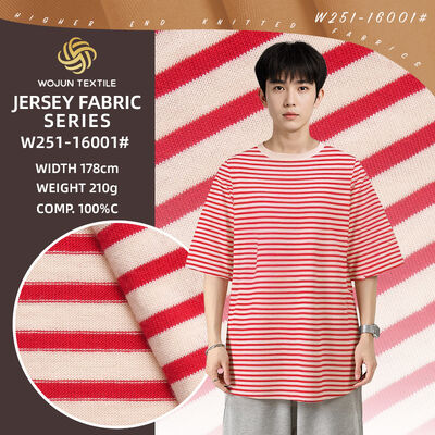 좋은 가격 Skin-Friendly And High-Quality Soft Striped Knit Fabric Breathable For Casual Wear 온라인으로