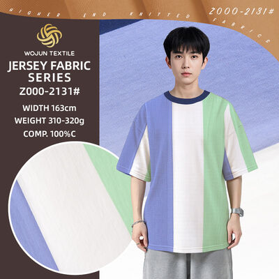 좋은 가격 Skin-Friendly, Clean And Crisp And Breathable And Striped Knit Fabric Breathable For T-Shirt 온라인으로