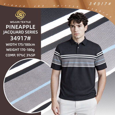 좋은 가격 Skin-Friendly And Clean And Tidy And Structured And Stylish Striped Knit Fabric  For T-Shirt 온라인으로