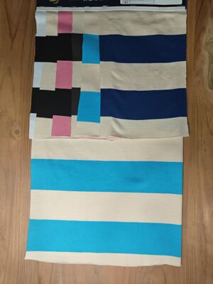 순수한 면, 편안하고 호흡이 쉬는, 피부에 친화적인 줄무늬 넥타이