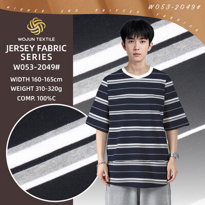 좋은 가격 좋은 품질과 호흡력 있는 피부 친화적 인 티셔츠에 대한 줄무늬 목재 온라인으로