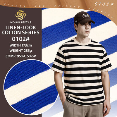 좋은 가격 폴로 셔츠용 좋은 질감과 편안한 건강 스트라이프 면직물 온라인으로