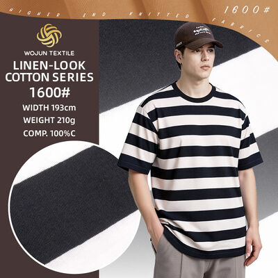 좋은 가격 210g 100% 면 린넨룩 원단 | 고급 브랜드 맞춤 제작 및 공장 직거래 온라인으로