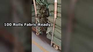 배송 준비가 완료된 원단 100롤