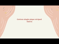 폴로 셔츠용 피케 코튼 100% 원사 염색 스트라이프 니트 원단